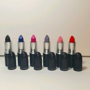 6 never used MAC lipsticks